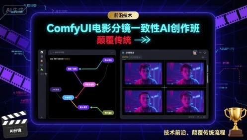 ComfyUI电影分镜一致性AI创作班,前沿技术,颠覆传统插图 ComfyUI电影分镜一致性AI创作班,前沿技术,颠覆传统