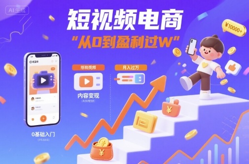 短视频电商:短视频变现从0到盈利过W插图 短视频电商:短视频变现从0到盈利过W